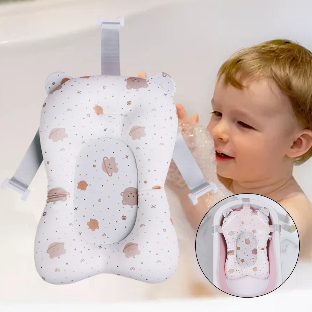 Almofada Suporte de Banho para Bebê - Dobrável e Confortável
