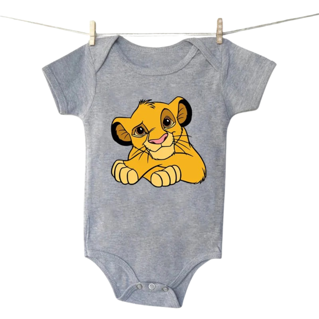 Body Simba Encantado – O Rei da Fofura (Cinza)
