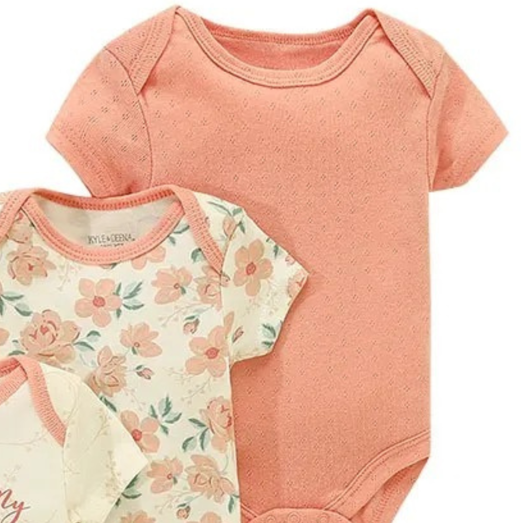 Kit 5 Bodies Fofurisa – Um Toque de Amor para Seu Bebê