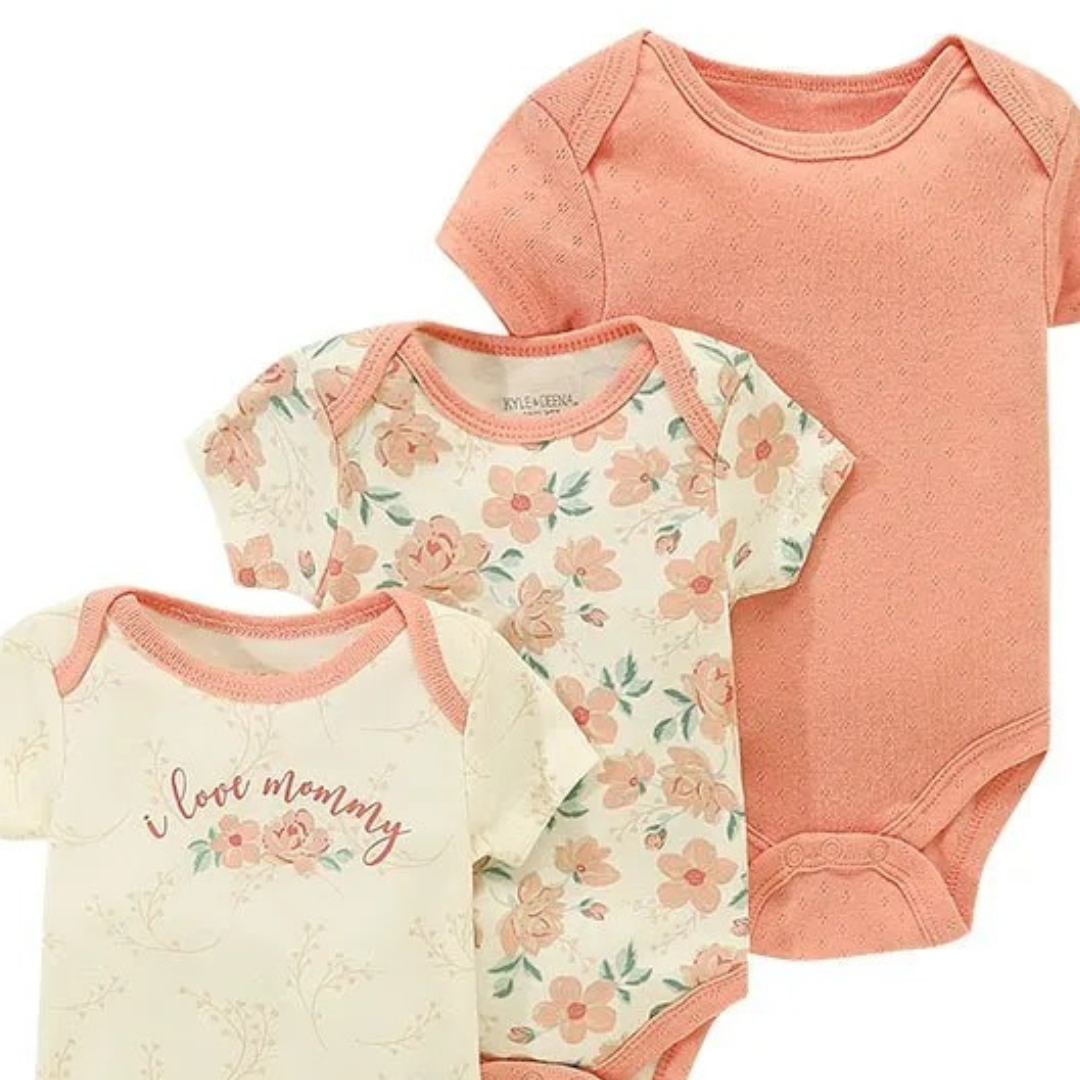 Kit 5 Bodies Fofurisa – Um Toque de Amor para Seu Bebê