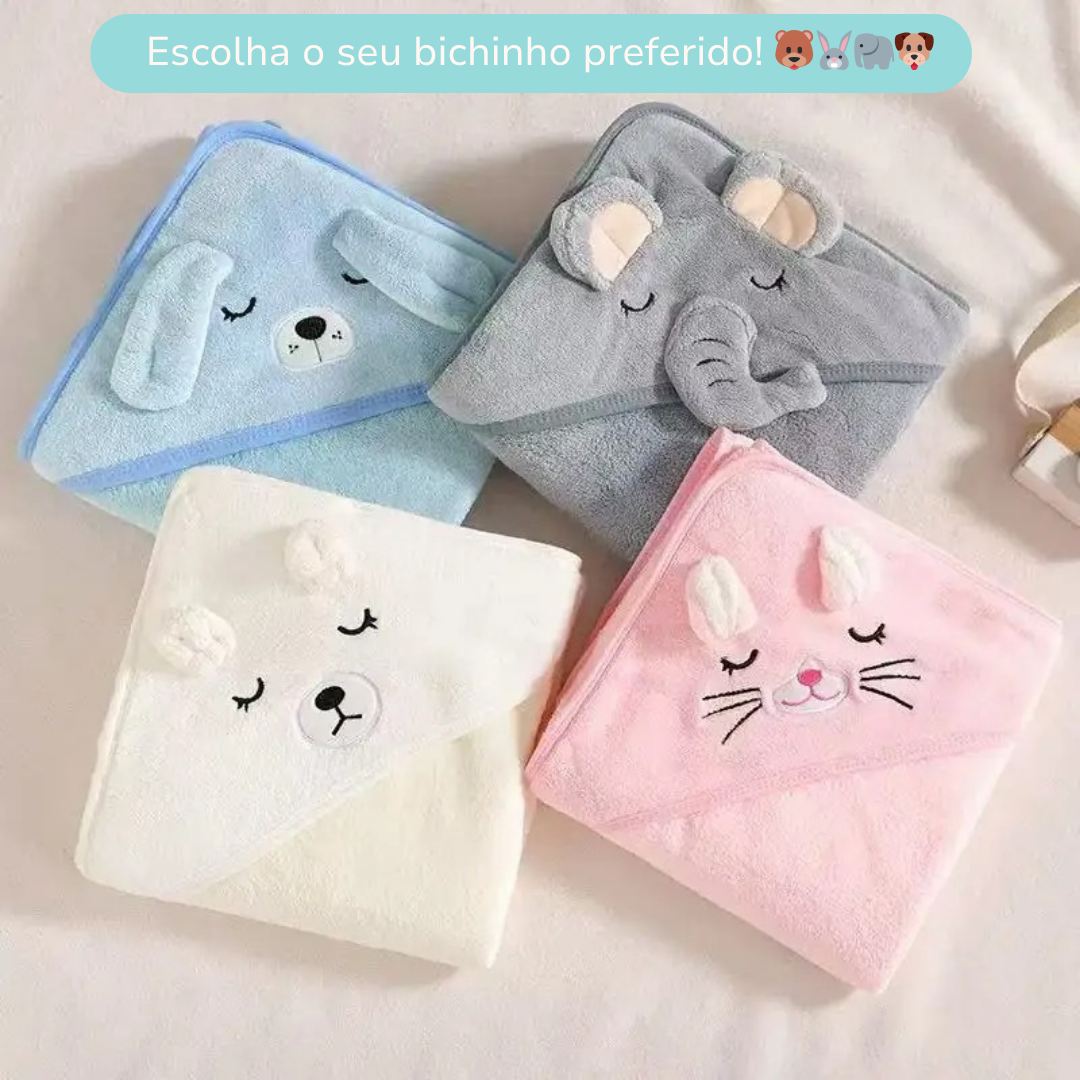 Fofubanho - Roupão Infantil com Capuz Aconchegante