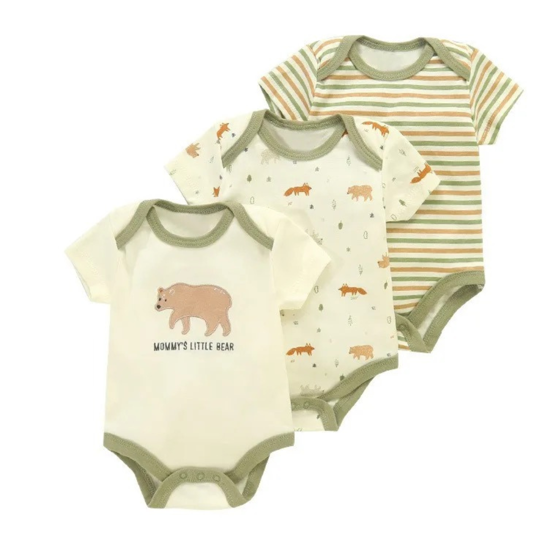 Kit 5 Bodies Fofurisa – Conforto que Abraça os Pequenos
