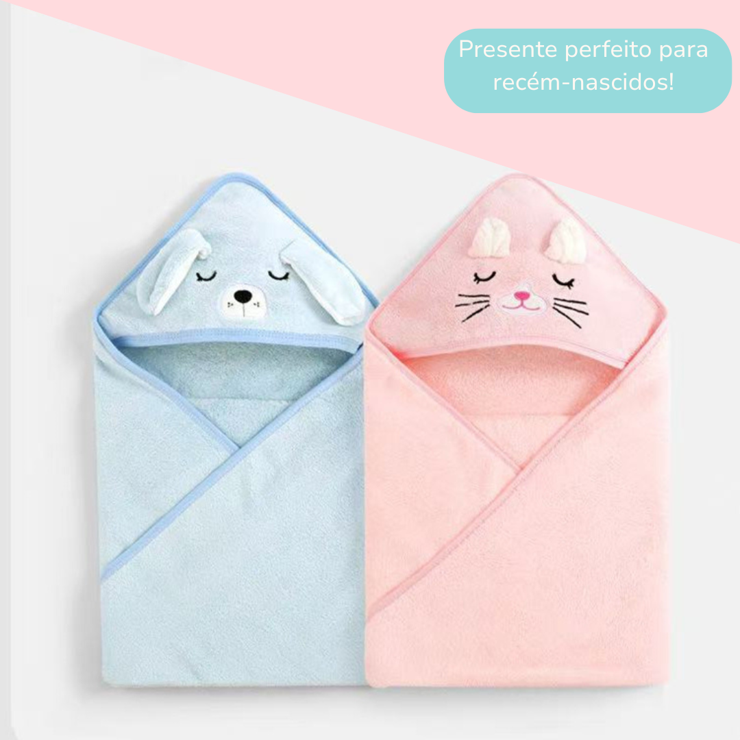 Fofubanho - Roupão Infantil com Capuz Aconchegante