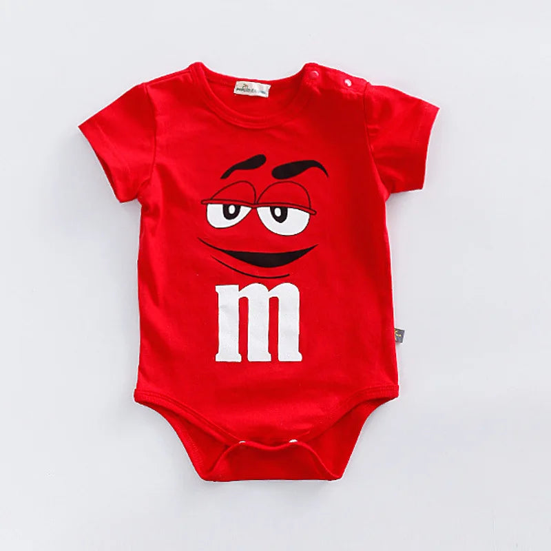 Mini&M’s – Body Infantil Divertido em Algodão Fino para Bebês de 3 a 24 Meses