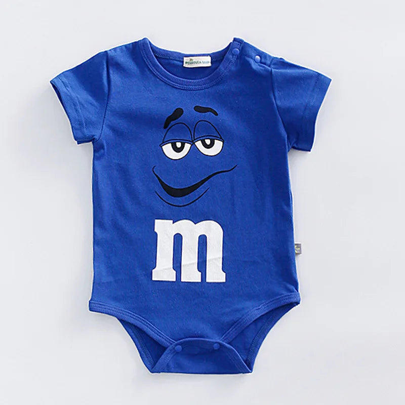 Mini&M’s – Body Infantil Divertido em Algodão Fino para Bebês de 3 a 24 Meses