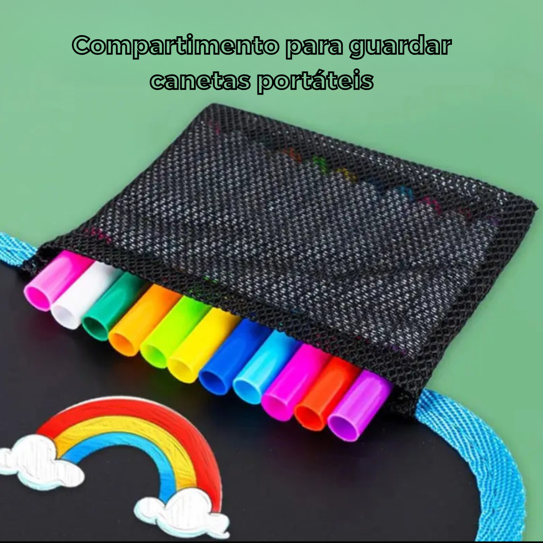 Livro de Desenho Apagável Infantil – Kit com 12 Canetas Coloridas, Jogo Educativo Reutilizável para Viagem e Diversão Criativa