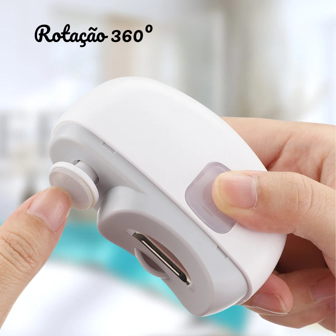 UniClip – Cortador de Unhas Elétrico Recarregável com LEDs para Crianças e Adultos
