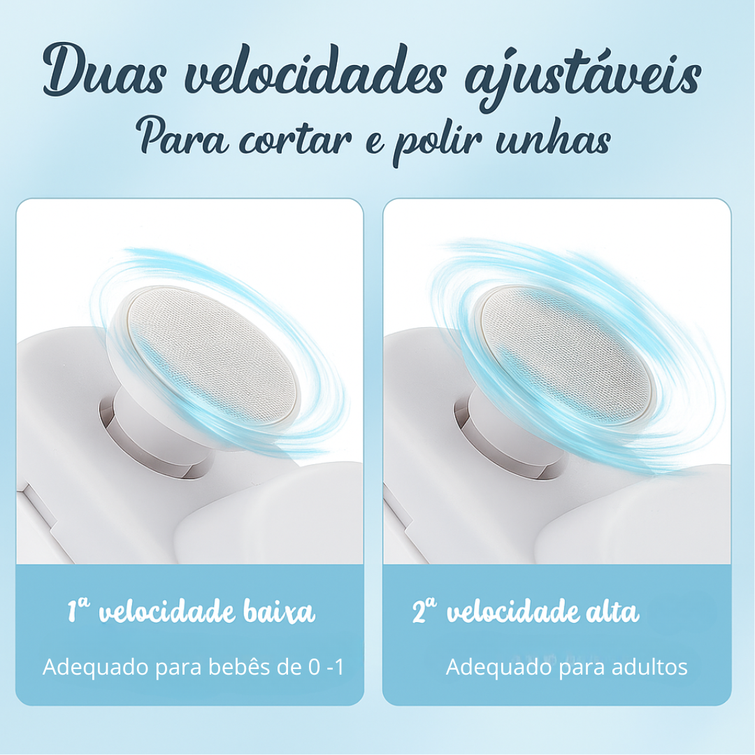 UniClip – Cortador de Unhas Elétrico Recarregável com LEDs para Crianças e Adultos