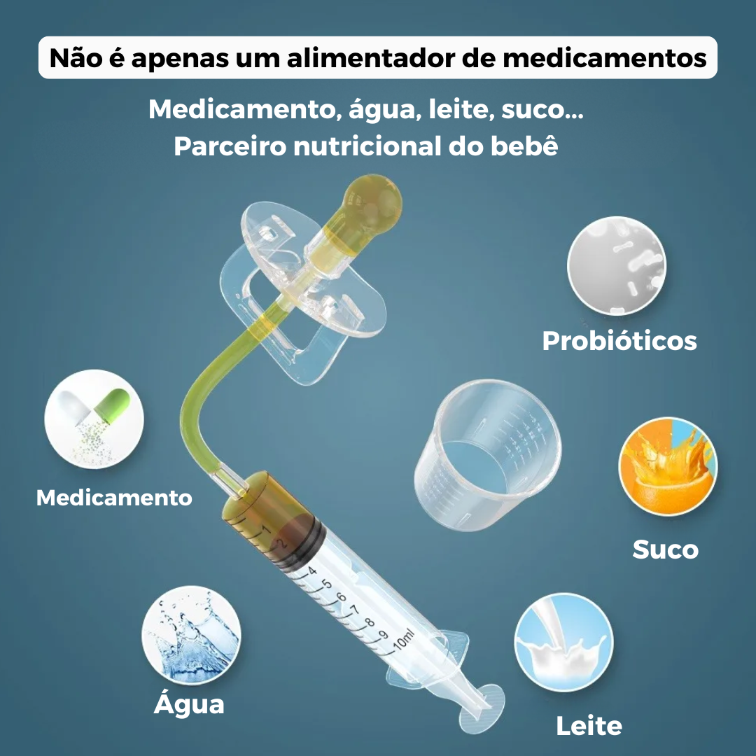 Kit Dispensador de Remédios para Bebês – Aplicação Segura e Sem Stress (10ml)