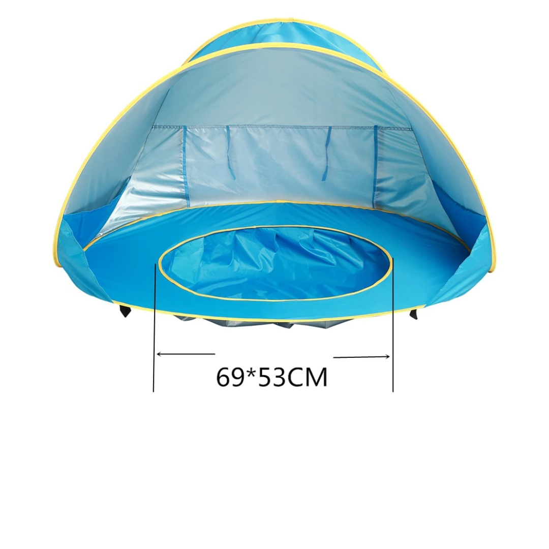 FofoSombra - Barraca Pop‑Up com Piscina Portátil e Proteção UV para Bebês e Crianças