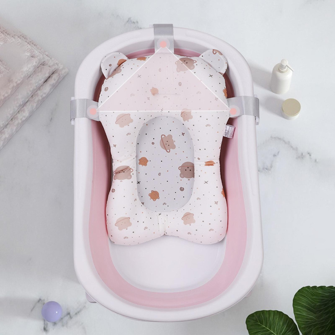 Almofada Suporte de Banho para Bebê - Dobrável e Confortável
