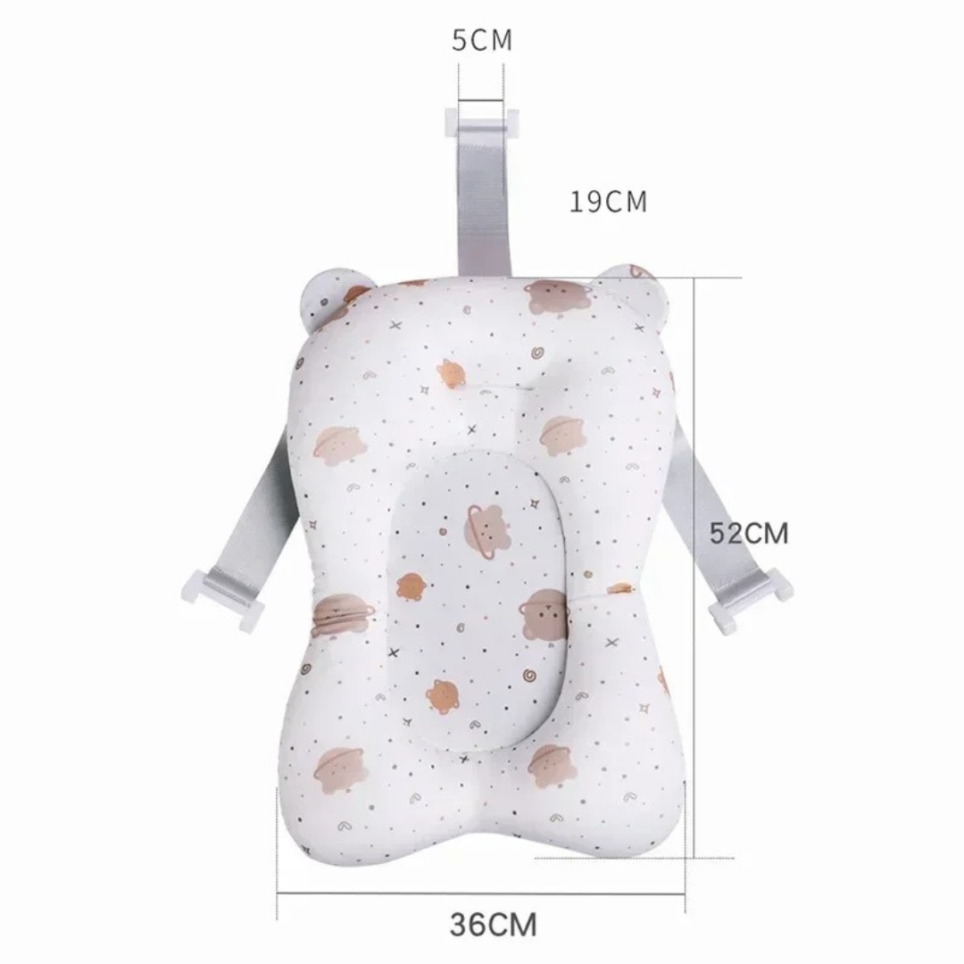 Almofada Suporte de Banho para Bebê - Dobrável e Confortável