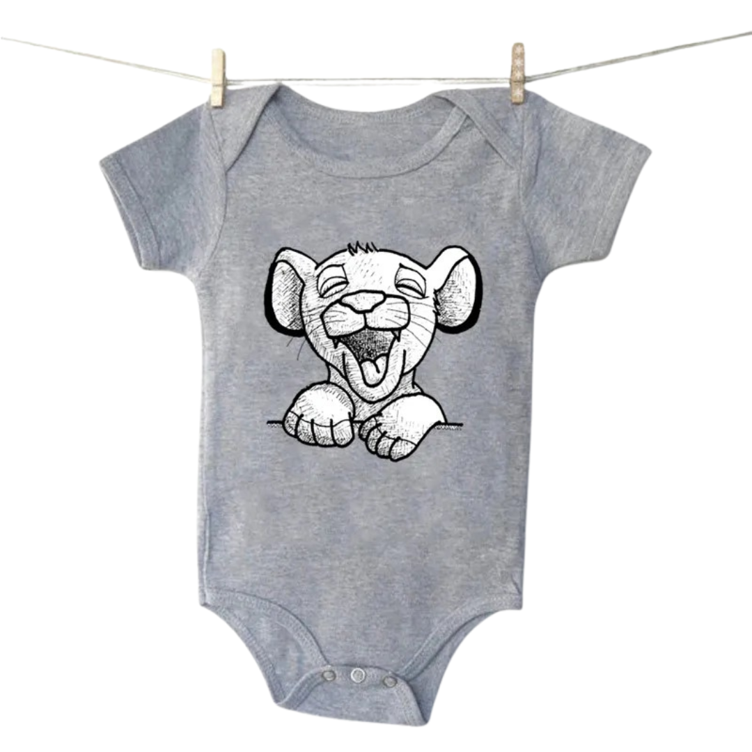 Body Simba Encantado – O Rei da Fofura (Cinza)