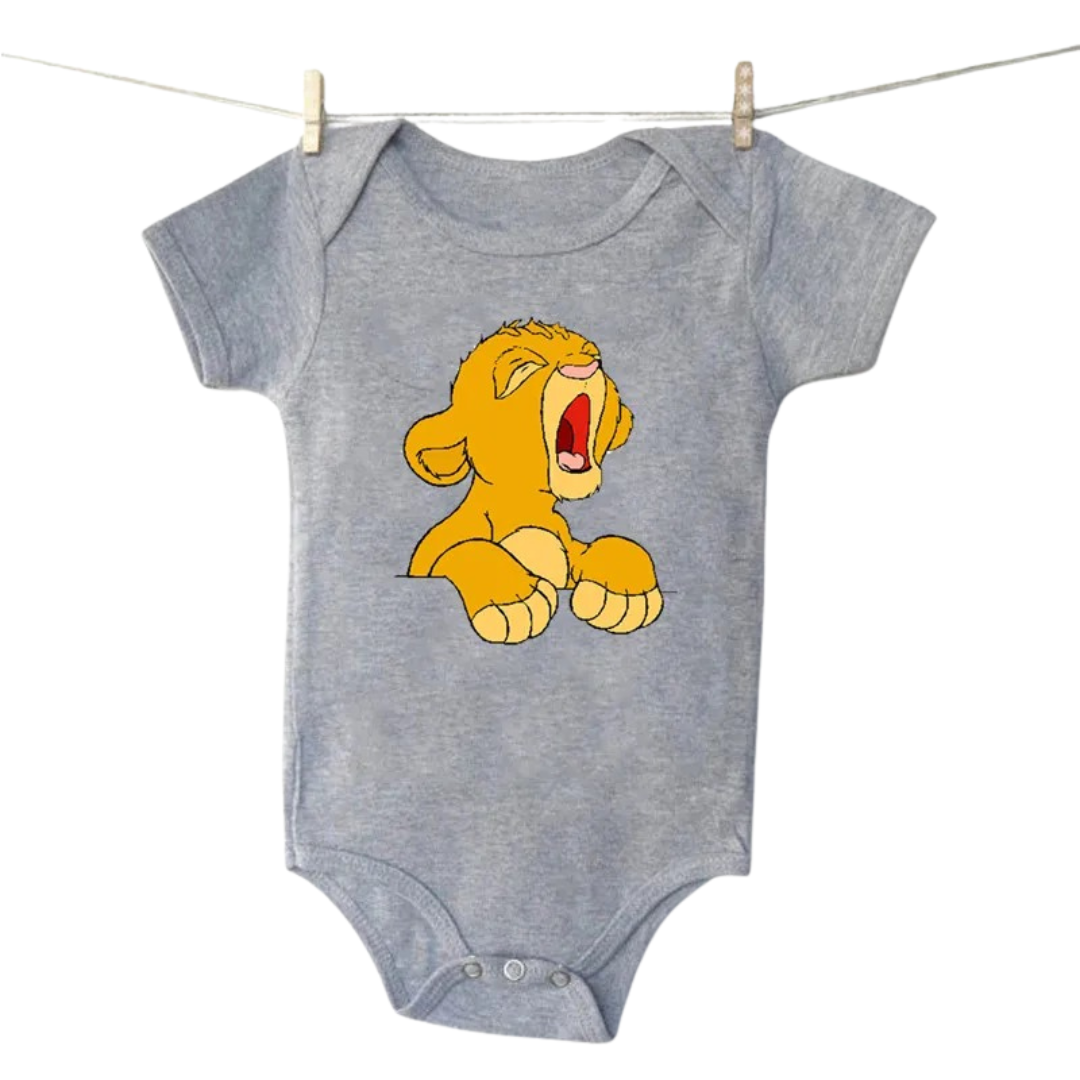 Body Simba Encantado – O Rei da Fofura (Cinza)