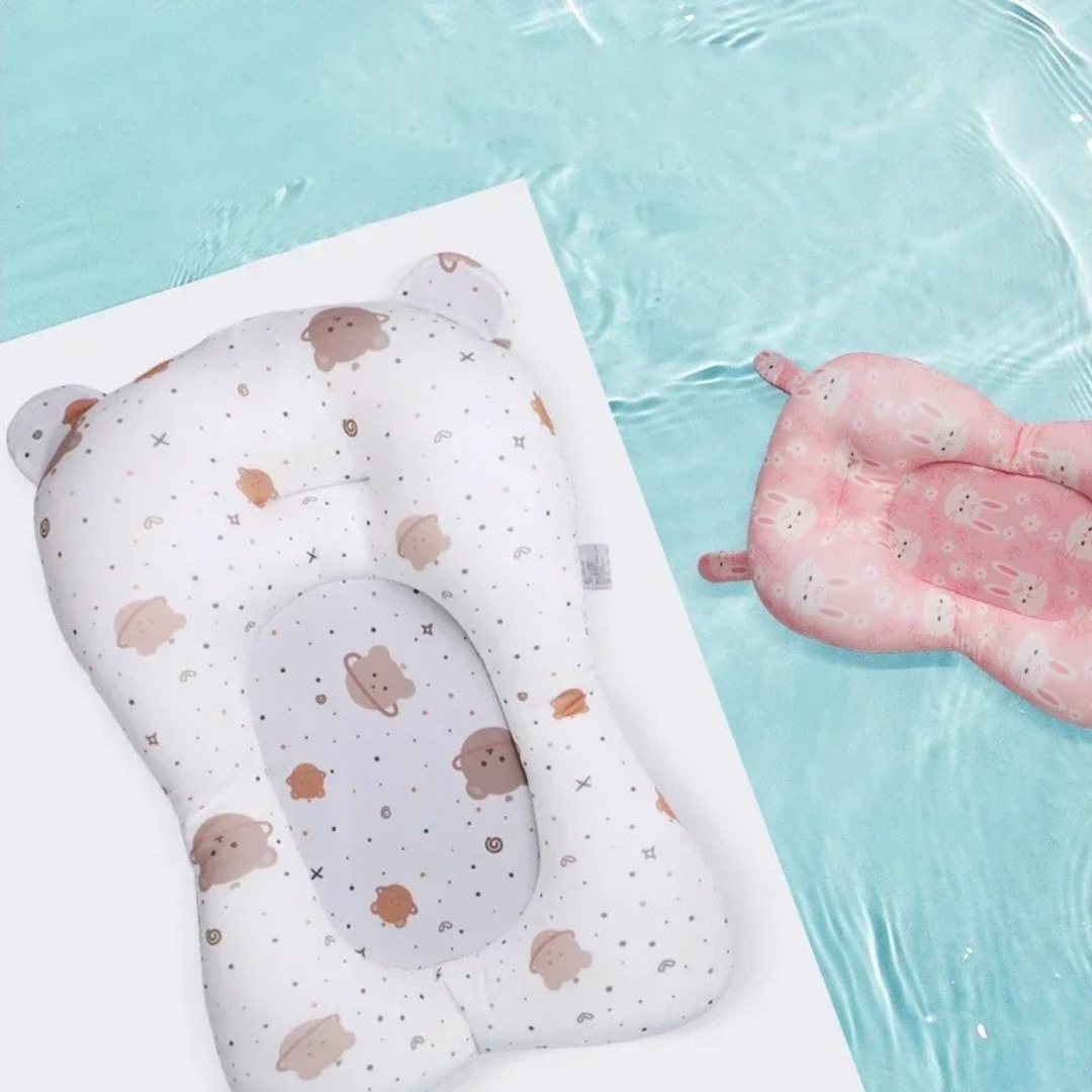 Almofada Suporte de Banho para Bebê - Dobrável e Confortável