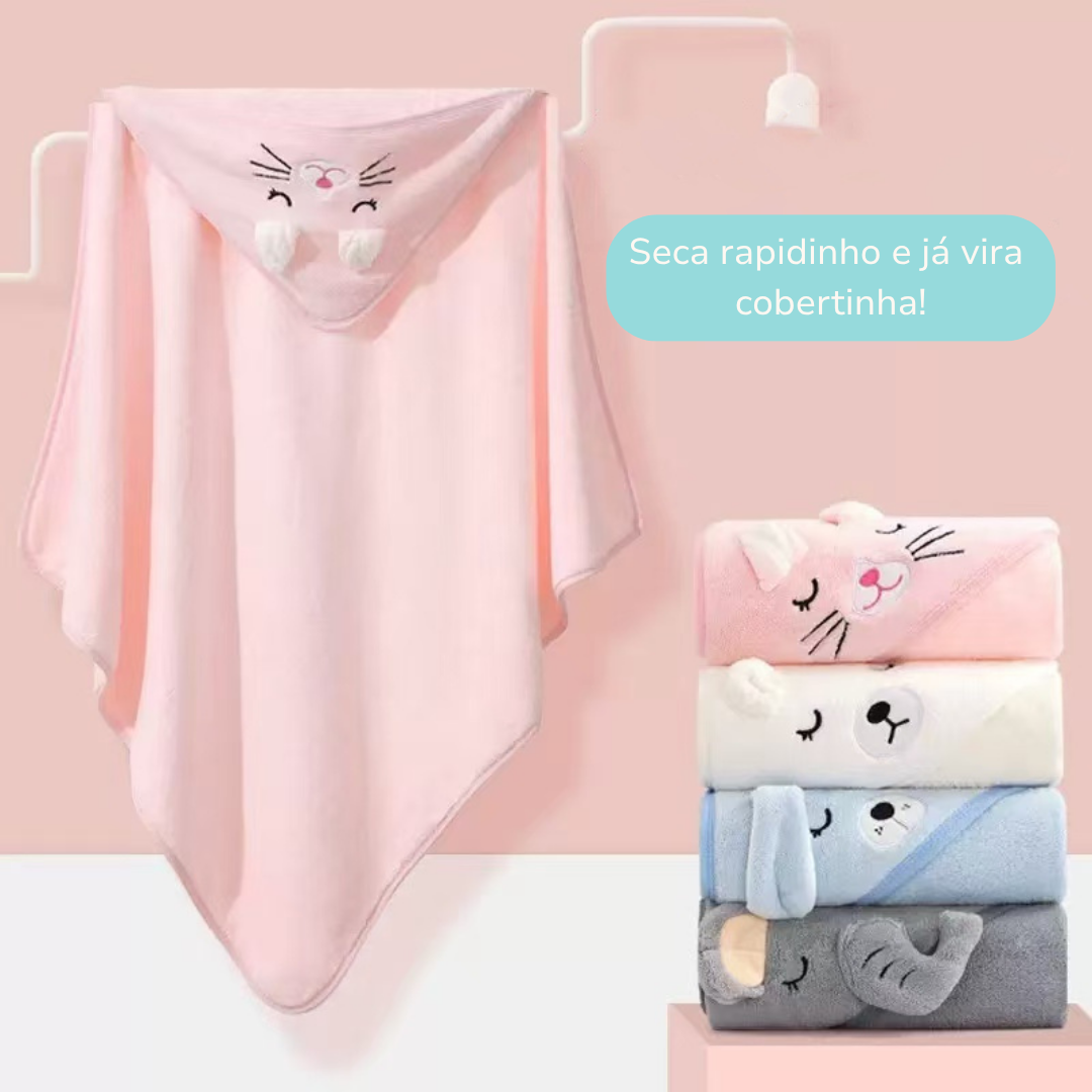 Fofubanho - Roupão Infantil com Capuz Aconchegante