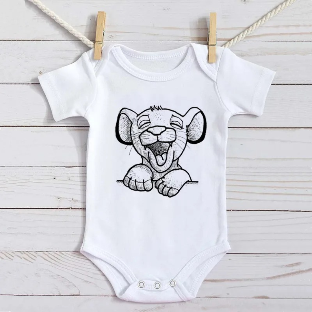 Body Simba Encantado – O Rei da Fofura (Branco)