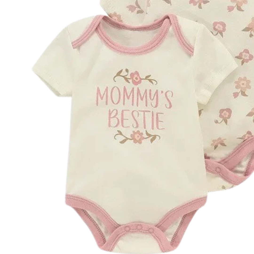 Kit 5 Bodies Fofurisa – Um Mimo para os Primeiros Meses