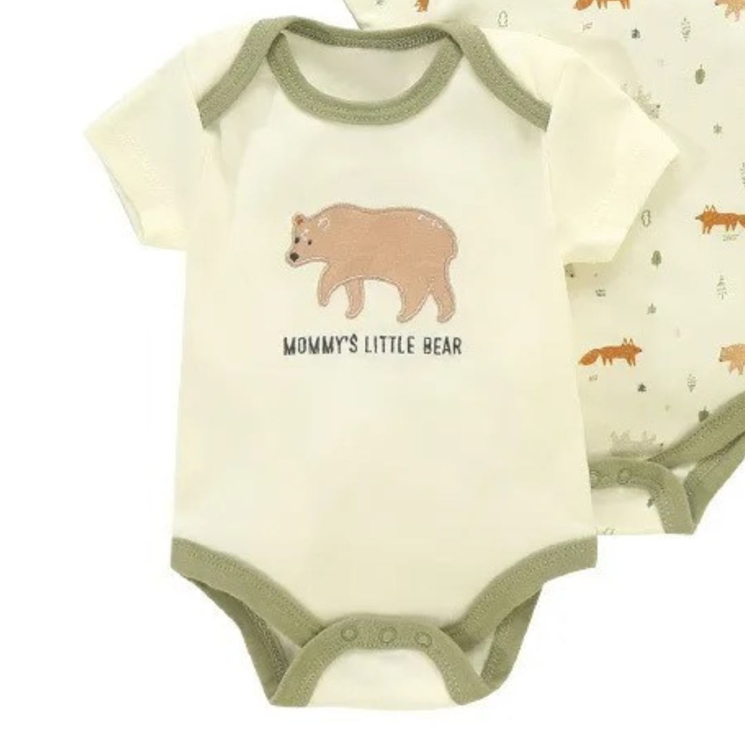 Kit 5 Bodies Fofurisa – Conforto que Abraça os Pequenos
