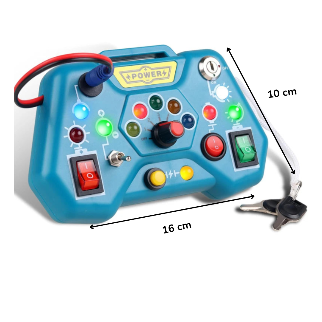 Luz & Movimento – Painel Sensorial Infantil com Interruptores e Luzes para Aprender Brincando