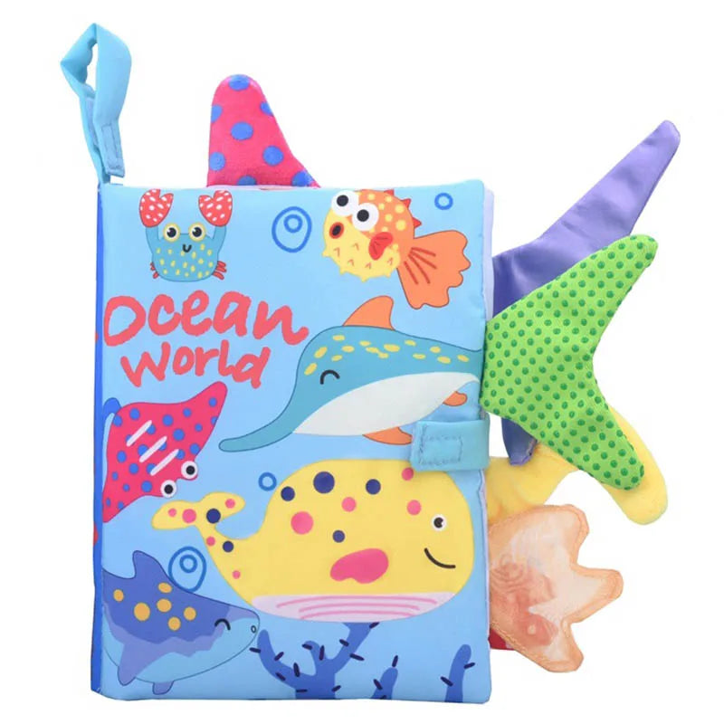 ZooMimos – Livro Sensorial Silencioso de Tecido com Animais Montessori para Bebês 6–12 meses