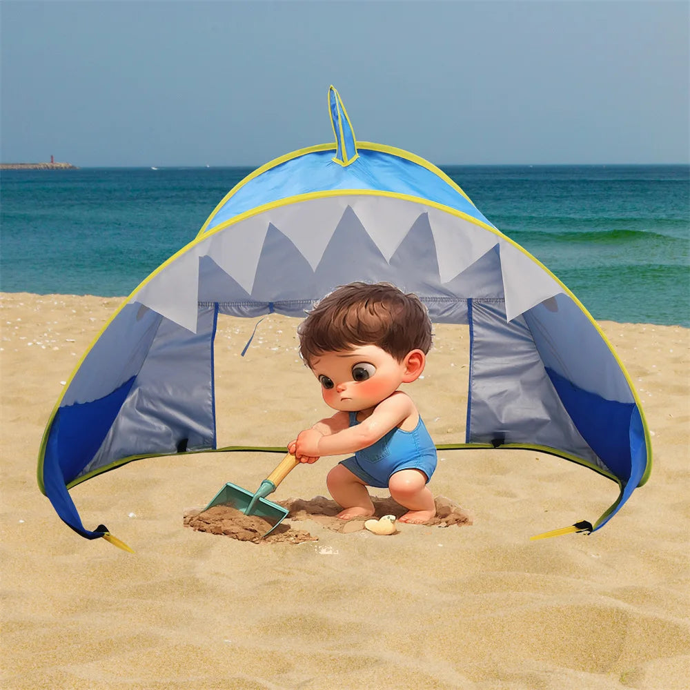 FofoSombra - Barraca Pop‑Up com Piscina Portátil e Proteção UV para Bebês e Crianças