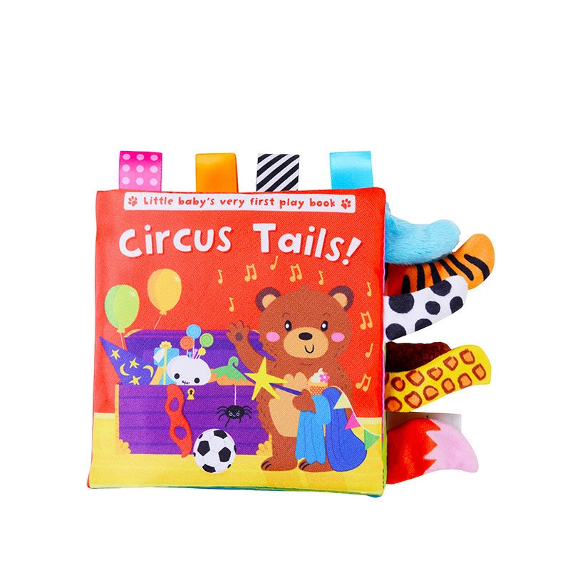 ZooMimos – Livro Sensorial Silencioso de Tecido com Animais Montessori para Bebês 6–12 meses