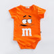 Mini&M’s – Body Infantil Divertido em Algodão Fino para Bebês de 3 a 24 Meses
