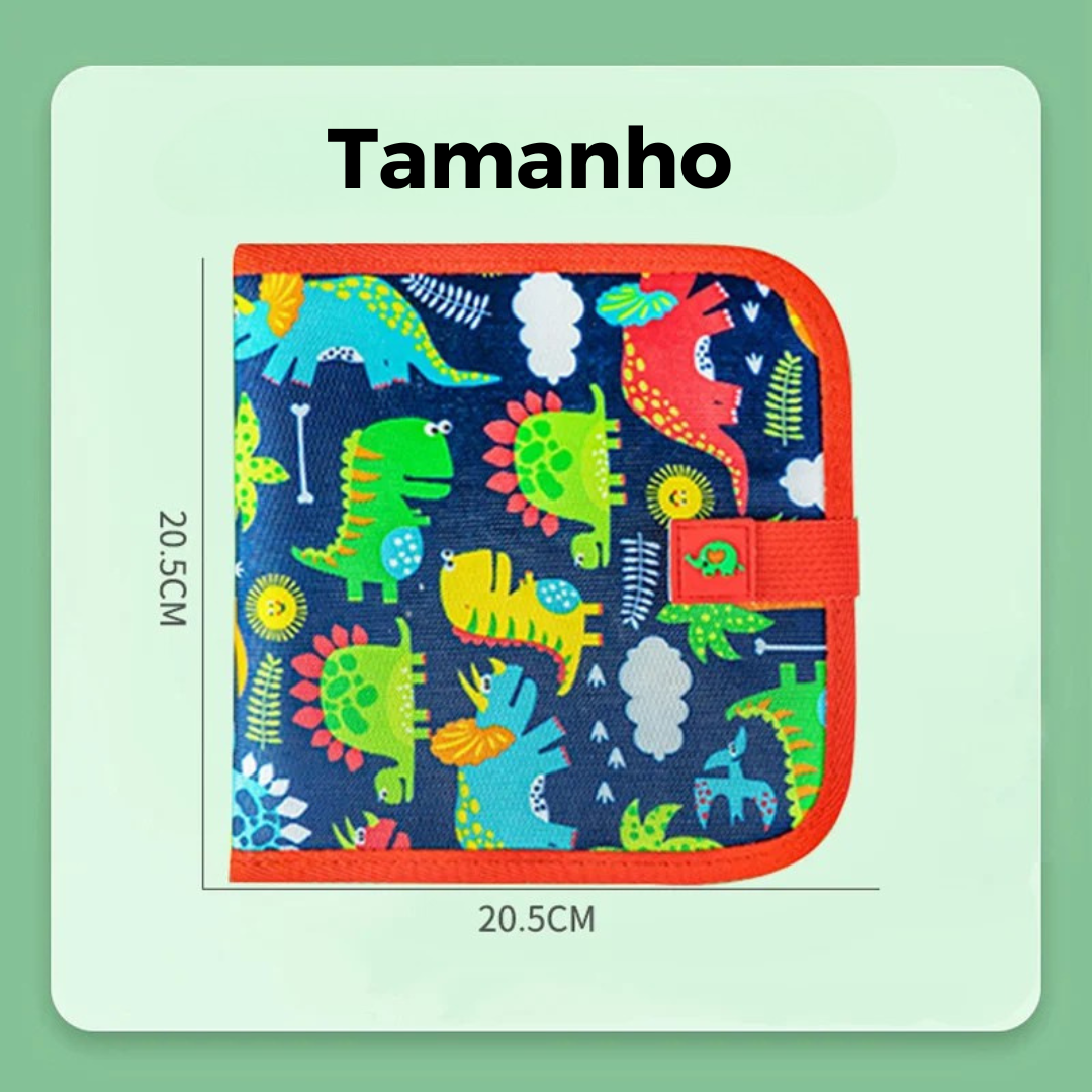 Livro de Desenho Apagável Infantil – Kit com 12 Canetas Coloridas, Jogo Educativo Reutilizável para Viagem e Diversão Criativa