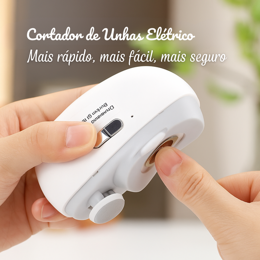 UniClip – Cortador de Unhas Elétrico Recarregável com LEDs para Crianças e Adultos
