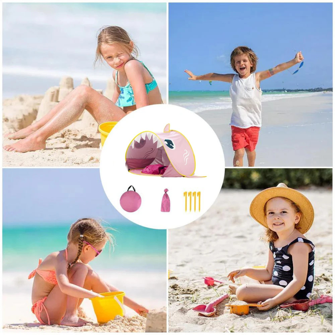 FofoSombra - Barraca Pop‑Up com Piscina Portátil e Proteção UV para Bebês e Crianças